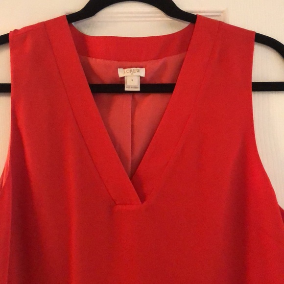 J Crew Red Sleeveless Dress - Picture 2 of 5